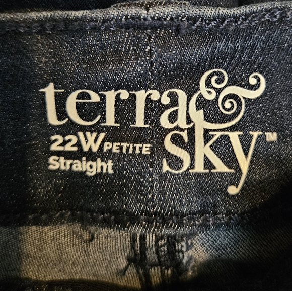 TERRA & SKY JEANS SIZE 22W PETITE - Picture 2 of 8